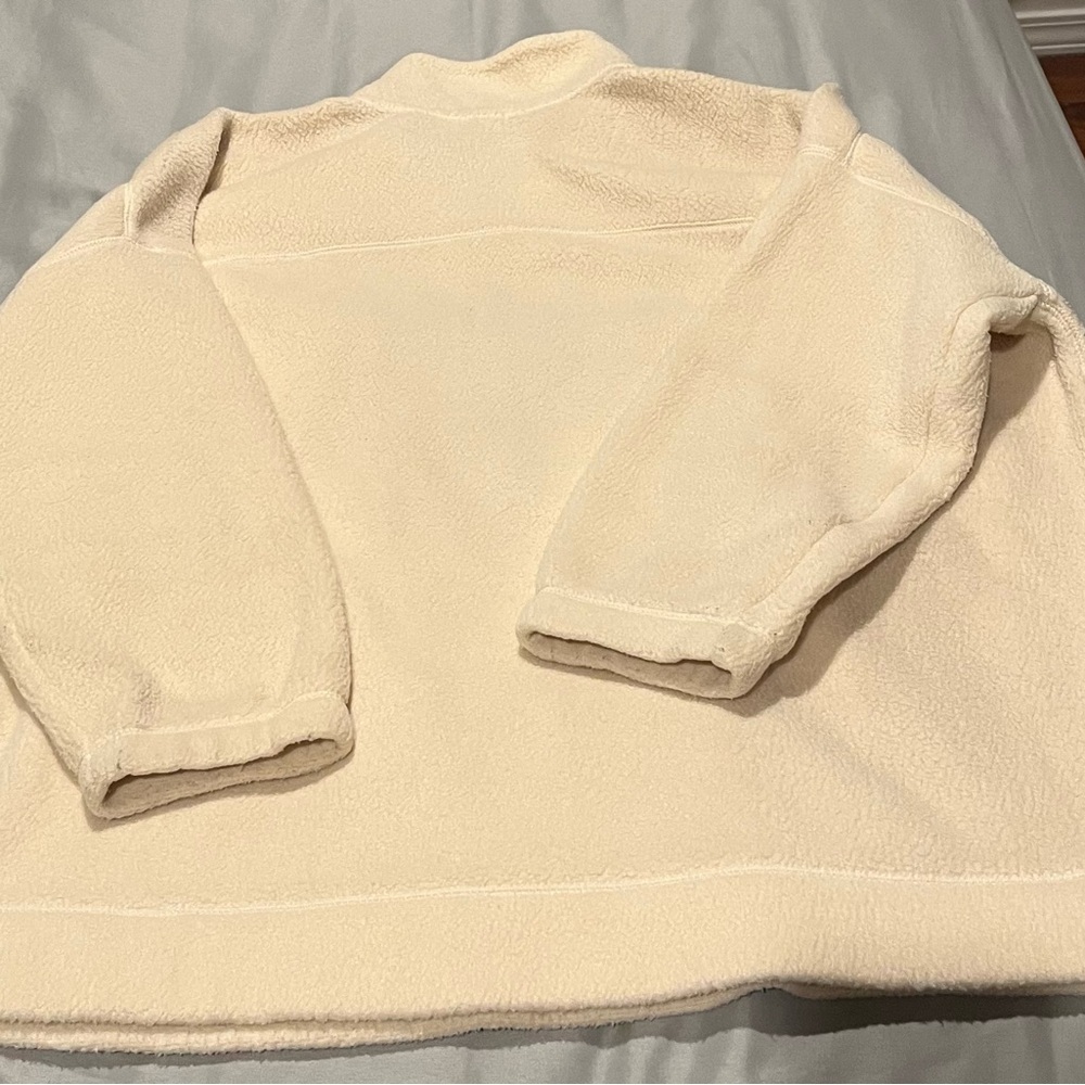 Old Navy Cream Fleece Quarter-Zip​ - Picture 7 of 9